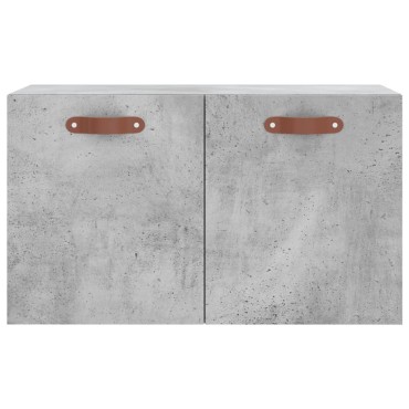 vidaXL Ντουλάπι Τοίχου Γκρι Σκυρ. 60x36,5x35cm Επεξεργασμένο Ξύλο 1 τεμ.