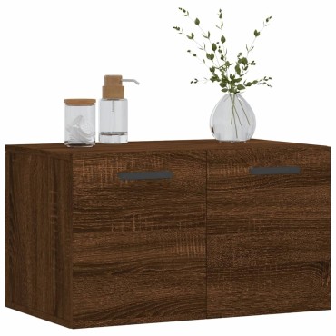 vidaXL Ντουλάπι Τοίχου Καφέ Δρυς 60x36,5x35cm Επεξεργασμένο Ξύλο 1 τεμ.