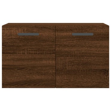 vidaXL Ντουλάπι Τοίχου Καφέ Δρυς 60x36,5x35cm Επεξεργασμένο Ξύλο 1 τεμ.