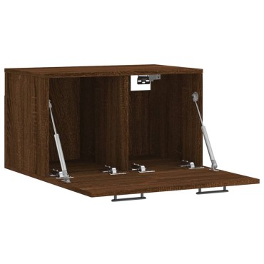 vidaXL Ντουλάπι Τοίχου Καφέ Δρυς 60x36,5x35cm Επεξεργασμένο Ξύλο 1 τεμ.