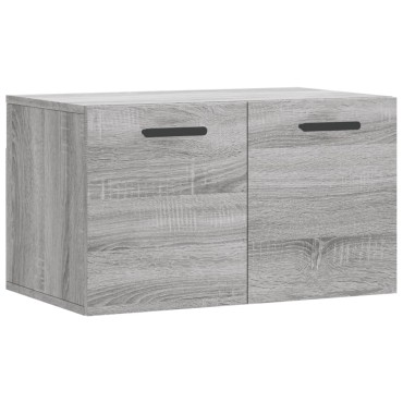 vidaXL Ντουλάπι Τοίχου Γκρι Sonoma 60x36,5x35cm Επεξεργασμένο Ξύλο 1 τεμ.