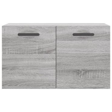 vidaXL Ντουλάπι Τοίχου Γκρι Sonoma 60x36,5x35cm Επεξεργασμένο Ξύλο 1 τεμ.