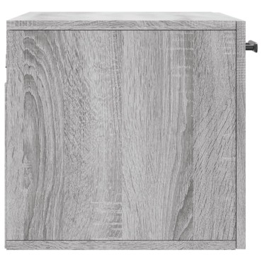 vidaXL Ντουλάπι Τοίχου Γκρι Sonoma 60x36,5x35cm Επεξεργασμένο Ξύλο 1 τεμ.