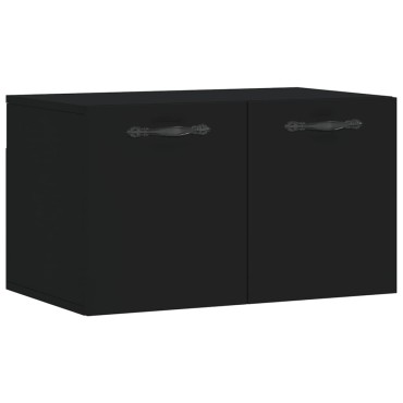 vidaXL Ντουλάπι Τοίχου Μαύρο 60x36,5x35cm από Επεξεργασμένο Ξύλο 1 τεμ.