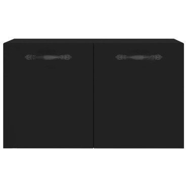 vidaXL Ντουλάπι Τοίχου Μαύρο 60x36,5x35cm από Επεξεργασμένο Ξύλο 1 τεμ.