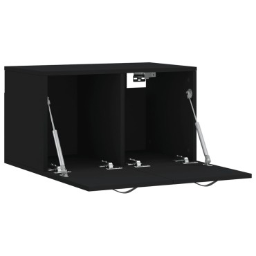 vidaXL Ντουλάπι Τοίχου Μαύρο 60x36,5x35cm από Επεξεργασμένο Ξύλο 1 τεμ.