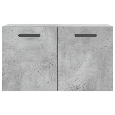 vidaXL Ντουλάπι Τοίχου Γκρι Σκυρ. 60x36,5x35cm Επεξεργασμένο Ξύλο 1 τεμ.