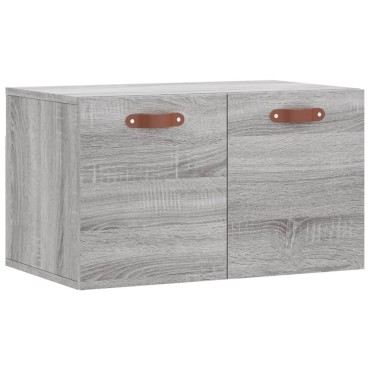 vidaXL Ντουλάπι Τοίχου Γκρι Sonoma 60x36,5x35cm Επεξεργασμένο Ξύλο 1 τεμ.