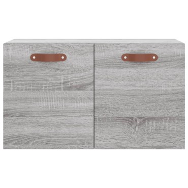 vidaXL Ντουλάπι Τοίχου Γκρι Sonoma 60x36,5x35cm Επεξεργασμένο Ξύλο 1 τεμ.
