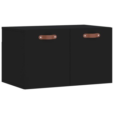 vidaXL Ντουλάπι Τοίχου Μαύρο 60x36,5x35cm από Επεξεργασμένο Ξύλο 1 τεμ.