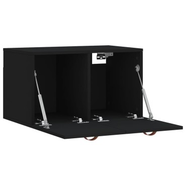 vidaXL Ντουλάπι Τοίχου Μαύρο 60x36,5x35cm από Επεξεργασμένο Ξύλο 1 τεμ.