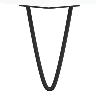 vidaXL Δισκοθήκη Γυαλιστερή Λευκή 121x38x48cm από Επεξεργασμένο Ξύλο