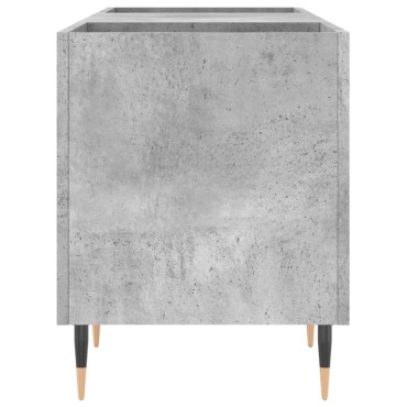 vidaXL Δισκοθήκη Γκρι Σκυροδέματος 121x38x48cm Επεξεργασμένο Ξύλο