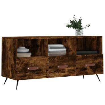 vidaXL Έπιπλο Τηλεόρασης Καπνιστή Δρυς 102x36x50cm Επεξεργασμένο Ξύλο