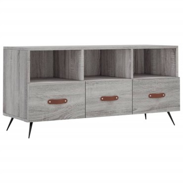 vidaXL Έπιπλο Τηλεόρασης Γκρι Sonoma 102x36x50cm Επεξεργασμένο Ξύλο
