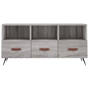 vidaXL Έπιπλο Τηλεόρασης Γκρι Sonoma 102x36x50cm Επεξεργασμένο Ξύλο