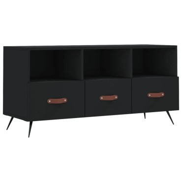 vidaXL Έπιπλο Τηλεόρασης Μαύρο 102x36x50cm από Επεξεργ. Ξύλο