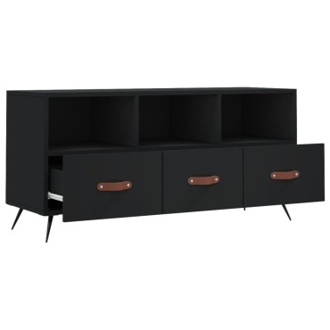 vidaXL Έπιπλο Τηλεόρασης Μαύρο 102x36x50cm από Επεξεργ. Ξύλο