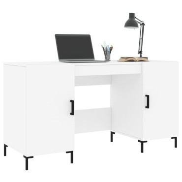 vidaXL Γραφείο Λευκό 140x50x75cm από Επεξεργασμένο Ξύλο 1 τεμ.