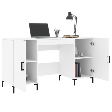 vidaXL Γραφείο Λευκό 140x50x75cm από Επεξεργασμένο Ξύλο 1 τεμ.