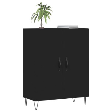 vidaXL Συρταριέρα Μαύρη 69,5x34x90cm από Επεξεργασμένο Ξύλο 1 τεμ.