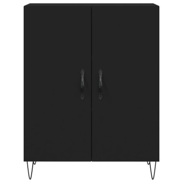 vidaXL Συρταριέρα Μαύρη 69,5x34x90cm από Επεξεργασμένο Ξύλο 1 τεμ.