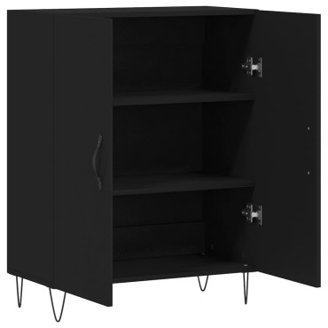 vidaXL Συρταριέρα Μαύρη 69,5x34x90cm από Επεξεργασμένο Ξύλο 1 τεμ.