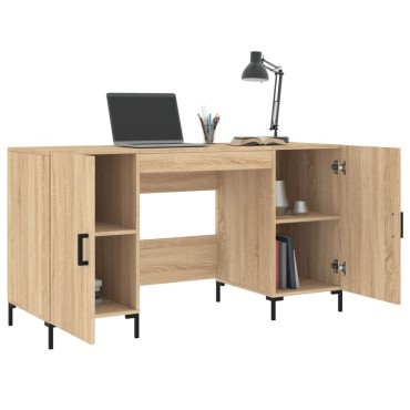 vidaXL Γραφείο Sonoma Δρυς 140x50x75cm από Επεξεργασμένο Ξύλο 1 τεμ.