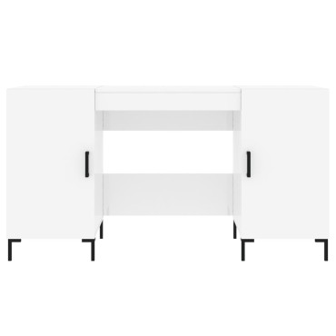 vidaXL Γραφείο Γυαλιστερό Λευκό 140x50x75cm Επεξεργασμένο Ξύλο 1 τεμ.
