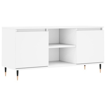 vidaXL Έπιπλο Τηλεόρασης Λευκό 104x35x50cm από Επεξεργ. Ξύλο