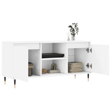 vidaXL Έπιπλο Τηλεόρασης Λευκό 104x35x50cm από Επεξεργ. Ξύλο