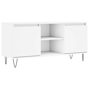 vidaXL Έπιπλο Τηλεόρασης Λευκό 104x35x50cm από Επεξεργ. Ξύλο