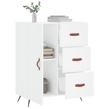 vidaXL Ντουλάπι Λευκό 69,5x34x90cm από Επεξεργασμένο Ξύλο 1 τεμ.