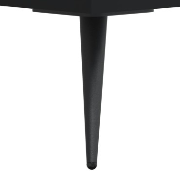 vidaXL Συρταριέρα Μαύρη 69,5x34x90cm από Επεξεργασμένο Ξύλο 1 τεμ.