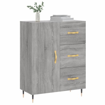 vidaXL Ντουλάπι Γκρι Sonoma 69,5x34x90cm από Επεξεργασμένο Ξύλο 1 τεμ.