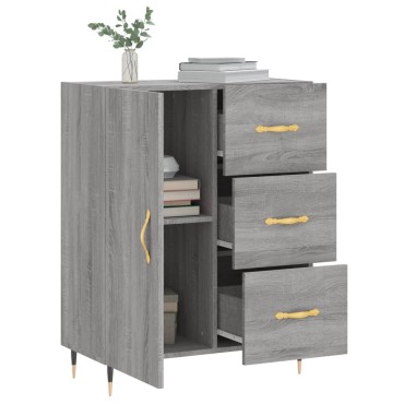 vidaXL Ντουλάπι Γκρι Sonoma 69,5x34x90cm από Επεξεργασμένο Ξύλο 1 τεμ.