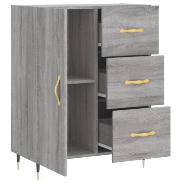 vidaXL Ντουλάπι Γκρι Sonoma 69,5x34x90cm από Επεξεργασμένο Ξύλο 1 τεμ.