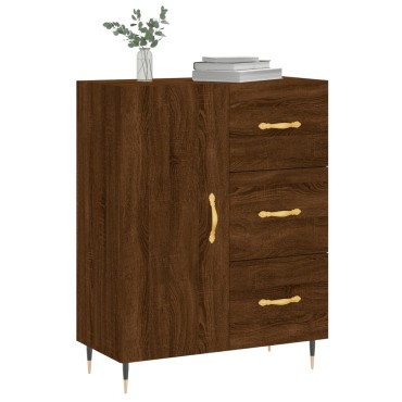 vidaXL Ντουλάπι Καφέ Δρυς 69,5x34x90cm Επεξεργασμένο Ξύλο 1 τεμ.