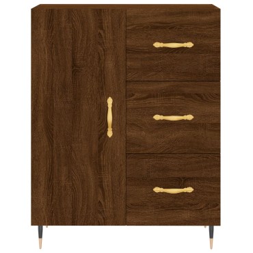 vidaXL Ντουλάπι Καφέ Δρυς 69,5x34x90cm Επεξεργασμένο Ξύλο 1 τεμ.