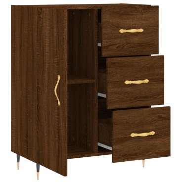 vidaXL Ντουλάπι Καφέ Δρυς 69,5x34x90cm Επεξεργασμένο Ξύλο 1 τεμ.