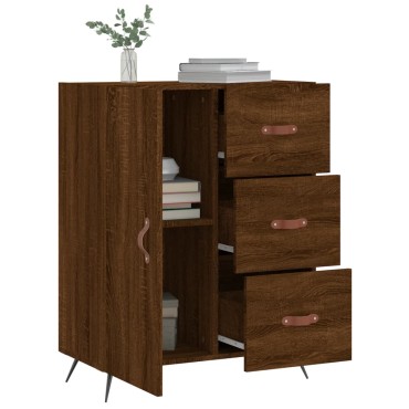 vidaXL Ντουλάπι Καφέ Δρυς 69,5x34x90cm Επεξεργασμένο Ξύλο 1 τεμ.