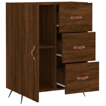 vidaXL Ντουλάπι Καφέ Δρυς 69,5x34x90cm Επεξεργασμένο Ξύλο 1 τεμ.