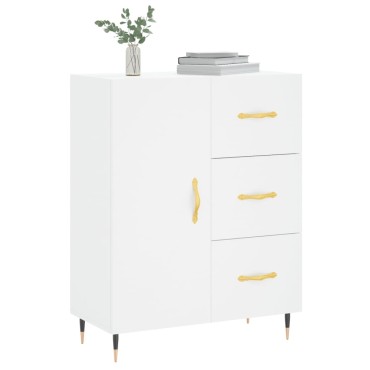 vidaXL Ντουλάπι Λευκό 69,5x34x90cm από Επεξεργασμένο Ξύλο 1 τεμ.