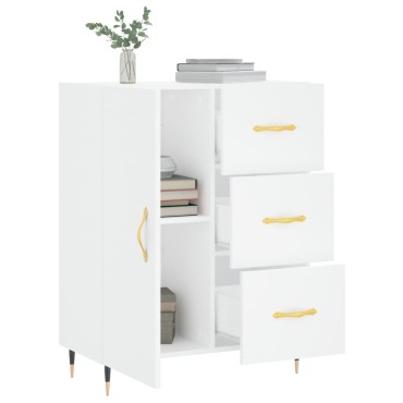 vidaXL Ντουλάπι Λευκό 69,5x34x90cm από Επεξεργασμένο Ξύλο 1 τεμ.
