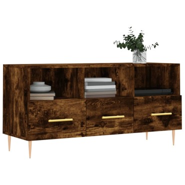 vidaXL Έπιπλο Τηλεόρασης Καπνιστή Δρυς 102x36x50cm Επεξεργ. Ξύλο