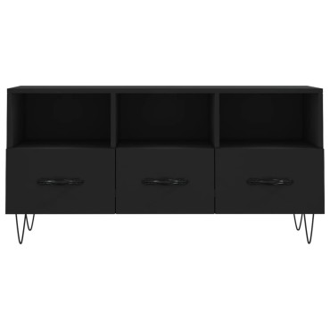 vidaXL Έπιπλο Τηλεόρασης Μαύρο 102x36x50cm από Επεξεργ. Ξύλο