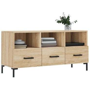 vidaXL Έπιπλο Τηλεόρασης Sonoma Δρυς 102x36x50cm Επεξεργ. Ξύλο