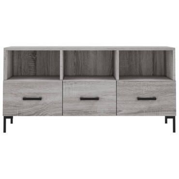 vidaXL Έπιπλο Τηλεόρασης Γκρι Sonoma 102x36x50cm Επεξεργ. Ξύλο