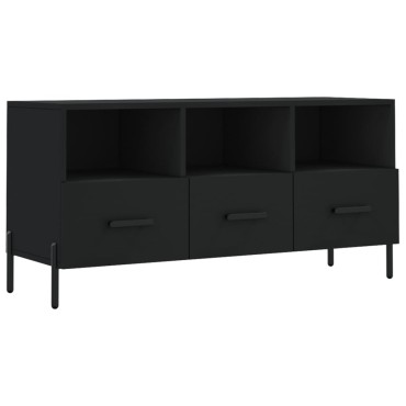 vidaXL Έπιπλο Τηλεόρασης Μαύρο 102x36x50cm από Επεξεργ. Ξύλο