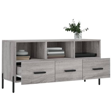 vidaXL Έπιπλο Τηλεόρασης Γκρι Sonoma 102x36x50cm Επεξεργ. Ξύλο